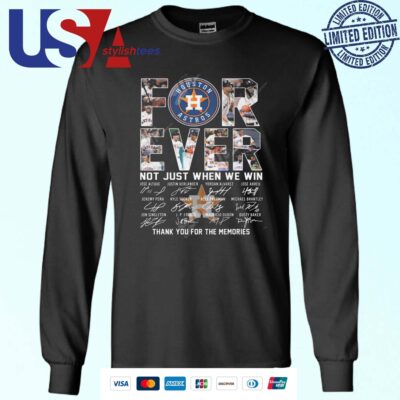 Houston Astros Forever Not Just When We Win Thank You For The Memories Signatures Sweater
