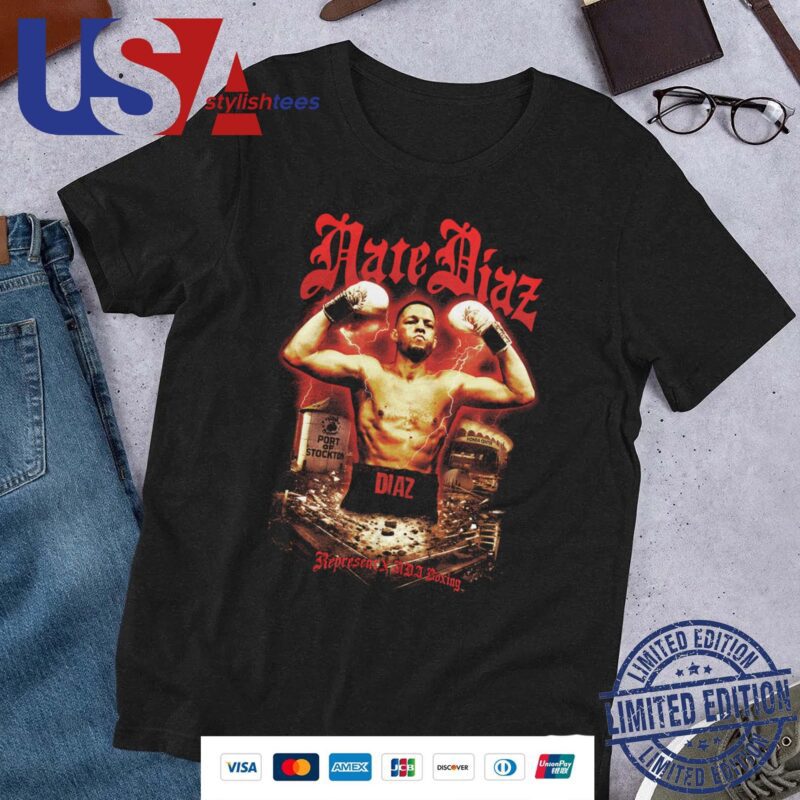 Nate Diaz Represent Boxing July 6th 2024 Mmxxiv Shirt