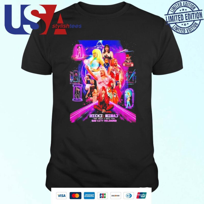 Nicki Minaj Pink Friday 2 World Tour Gag City Reloaded T-shirt