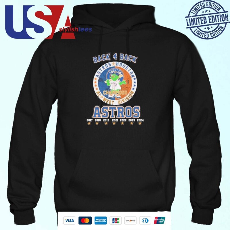 Orbit Mascot Back 4 Back AL West Division Champions Houston Astros Hoodie