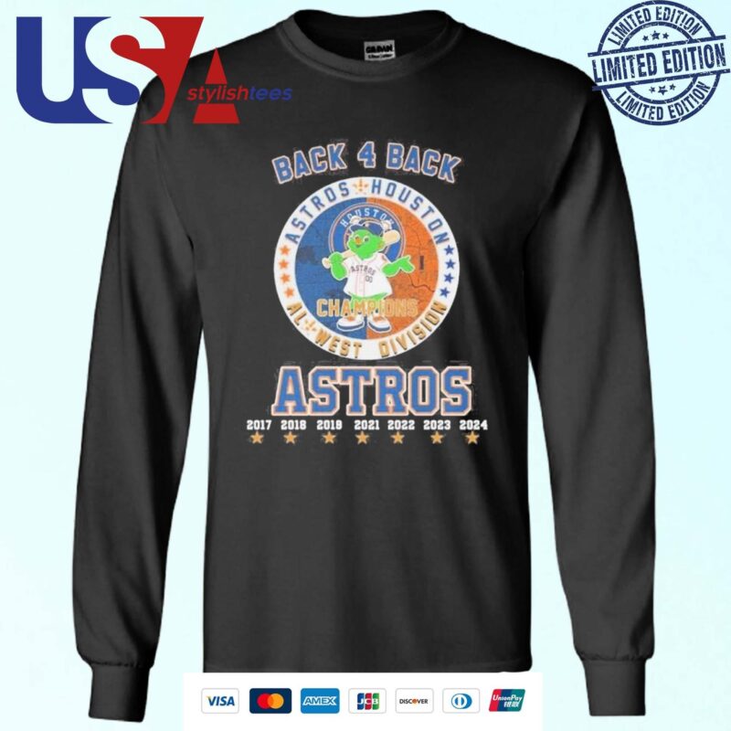 Orbit Mascot Back 4 Back AL West Division Champions Houston Astros Sweater