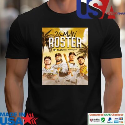 Official San Diego Padres 26-Man Roster 2024 NLDS unisex