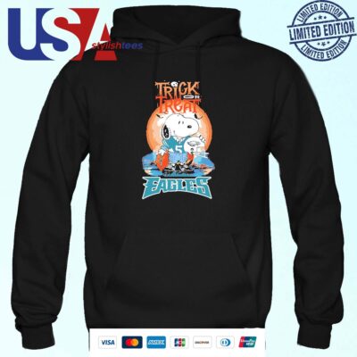 Trick Treat Snoopy Teams Philadelphia Eagles Halloween Hoodie