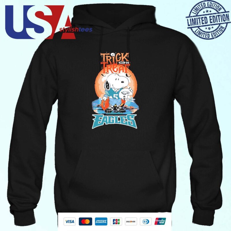Trick Treat Snoopy Teams Philadelphia Eagles Halloween Hoodie