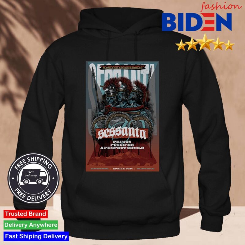 Sessanta Primus Puscifer A Perfect Circle April 6 2024 Atlantic City NJ A 60th Birthday Celebration For Maynard James Keenan Shirt Hoodie Den