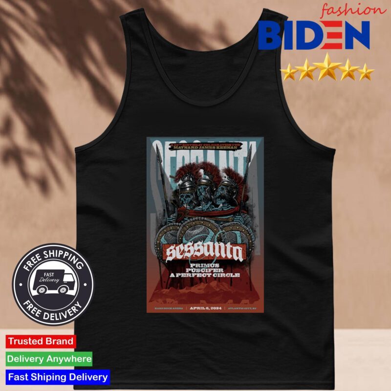 Sessanta Primus Puscifer A Perfect Circle April 6 2024 Atlantic City NJ A 60th Birthday Celebration For Maynard James Keenan Shirt Tank Top Den