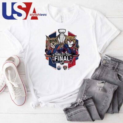 Official Stanley Cup Final Oilers vs Panthers 2024 Hockey Mascot Shirt