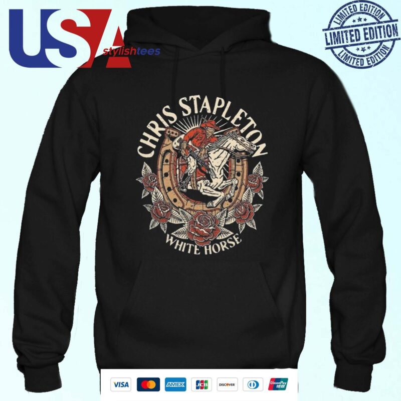 Chris Stapleton White Horse Rose Hoodie