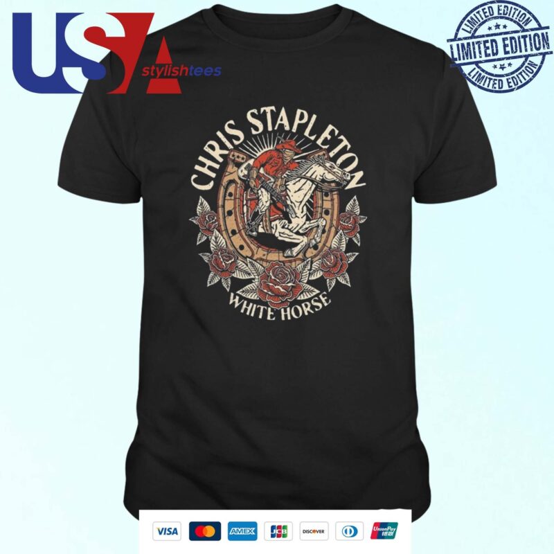 Chris Stapleton White Horse Rose T-shirt