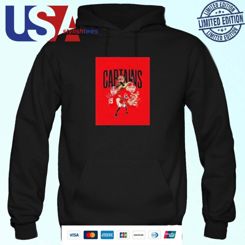 Uga Football Captains For Georgia Vs Clemson Hoodie