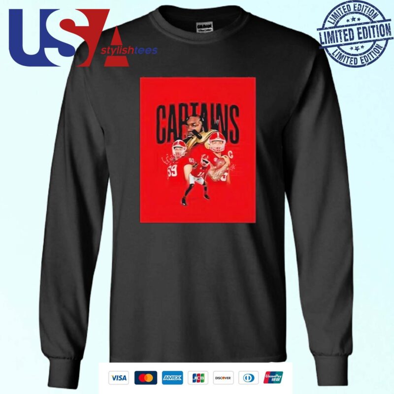 Uga Football Captains For Georgia Vs Clemson Sweater