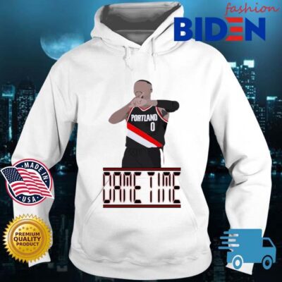 Portland Trail Blazers Damian Lillard Dame Time Shirt Bidenfashion hoodie trang