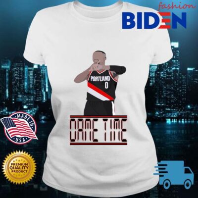 Portland Trail Blazers Damian Lillard Dame Time Shirt Bidenfashion ladies trang