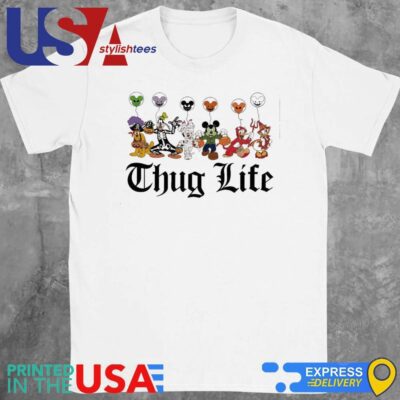 Personalized Gifts For Cartoon Lovers, Mickey & Friends Characters Halloween Balloons Shirt