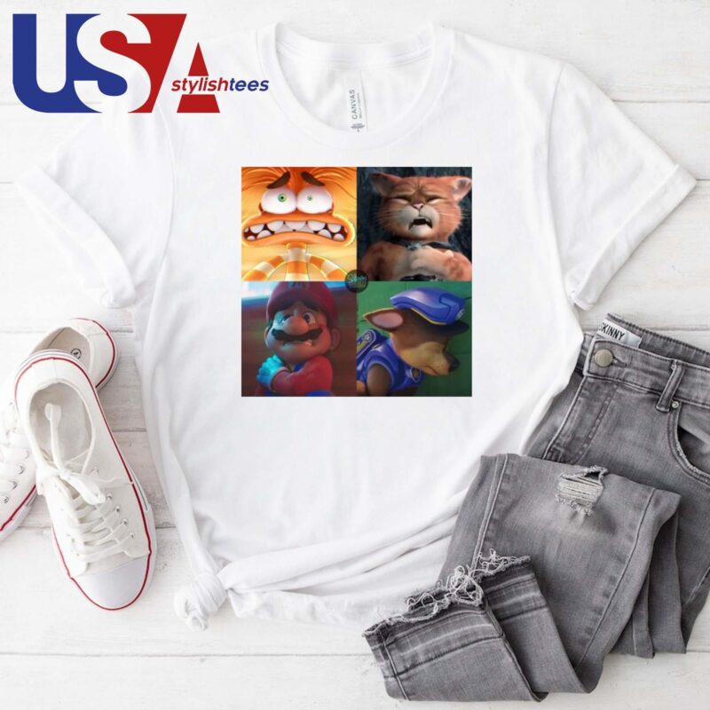 Panic Attack Anxiety Inside Out Puss In Boots Mario Paw Patrol T-shirt