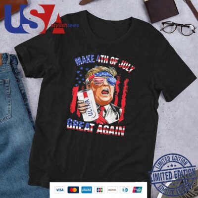 Trump Michelob Ultra Make 4th Of July Great Again American Flag Shirt