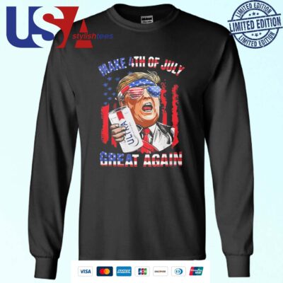 Trump Michelob Ultra Make 4th Of July Great Again American Flag Sweater