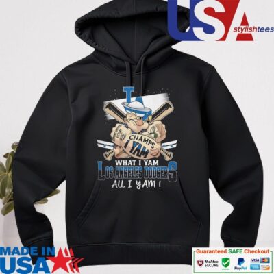 Official Los Angeles Dodgers Popeye Champs I Yam What I Yam All I Yam 2024 hoodie
