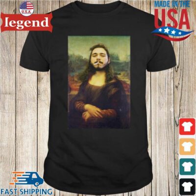 Post Malone Mona Lisa Smoking Shirt