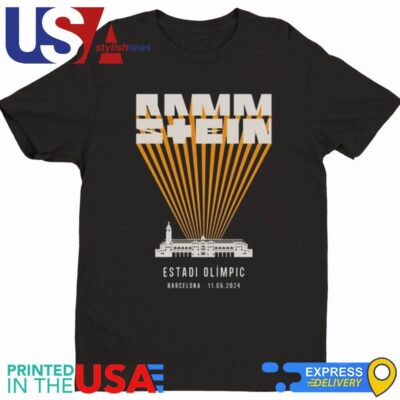Rammstein Europe Stadium Tour 2024 In Estadi Olimpic Barcelona 11-06-2024 Shirt