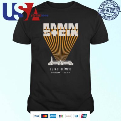 Rammstein Europe Stadium Tour 2024 In Estadi Olimpic Barcelona 11-06-2024 T-shirt