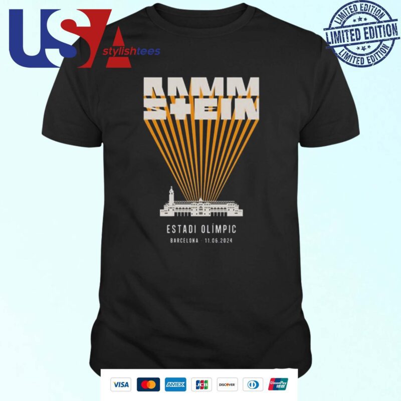 Rammstein Europe Stadium Tour 2024 In Estadi Olimpic Barcelona 11-06-2024 T-shirt