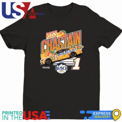 Ross Chastain Trackhouse Racing Busch Light Peach Shirt