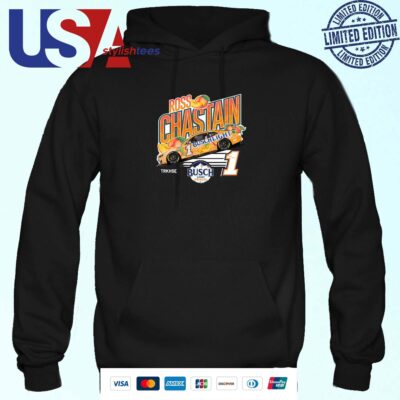 Ross Chastain Trackhouse Racing Busch Light Peach Hoodie