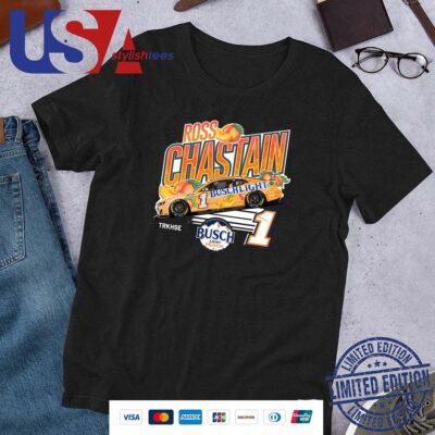 Ross Chastain Trackhouse Racing Busch Light Peach Shirt