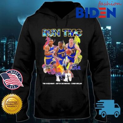 Run Tmc 1990_s Golden State Warriors Big 3 Tim Hardaway And Chris Mullin Mitch Richmond Signatures Shirt Bidenfashion hoodie den