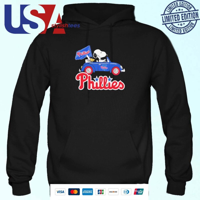 Snoopy And Woodstock X Philadelphia Phillies October Driving Car 2024 Hoodie