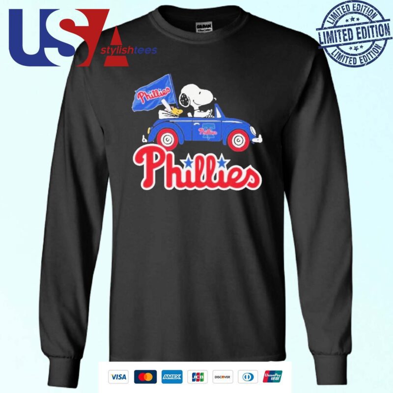 Snoopy And Woodstock X Philadelphia Phillies October Driving Car 2024 Sweater