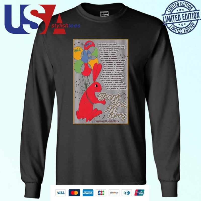 Thank You I'm Sorry Band Fall Tour 2024 Sweater