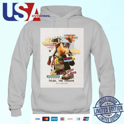 Rapper Tyler the Creator Collage With Album Goblin Bastard And Album Cherry Bomb Poster Hoodie
