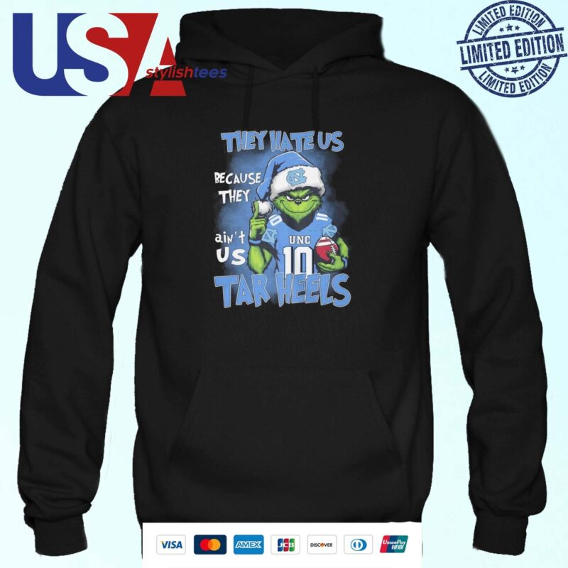The Grinch They Hate Us Because Ain't Us UNC Tar Heels 2024 Hoodie
