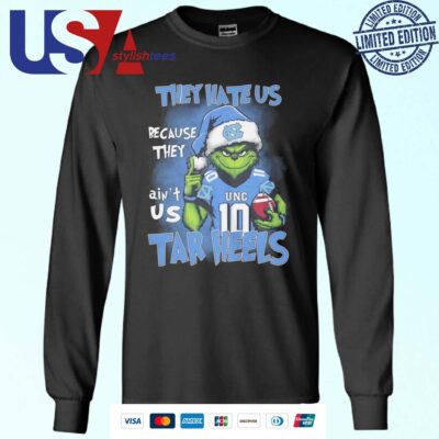The Grinch They Hate Us Because Ain't Us UNC Tar Heels 2024 Sweater