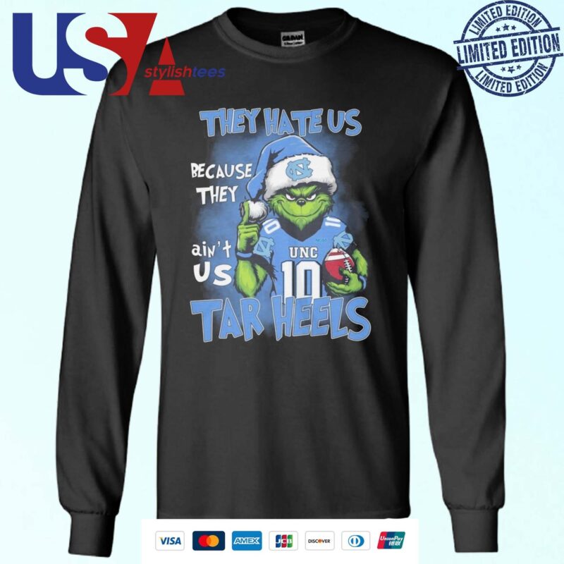 The Grinch They Hate Us Because Ain't Us UNC Tar Heels 2024 Sweater