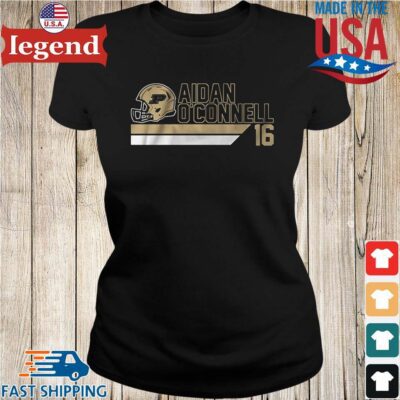 Purdue Football Aidan O'connell 16 Shirt Ladies den-min