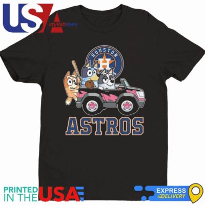 Houston Astros Baseball Fan Bluey Chilli Aunt Trixie Heeler 2024 Shirt