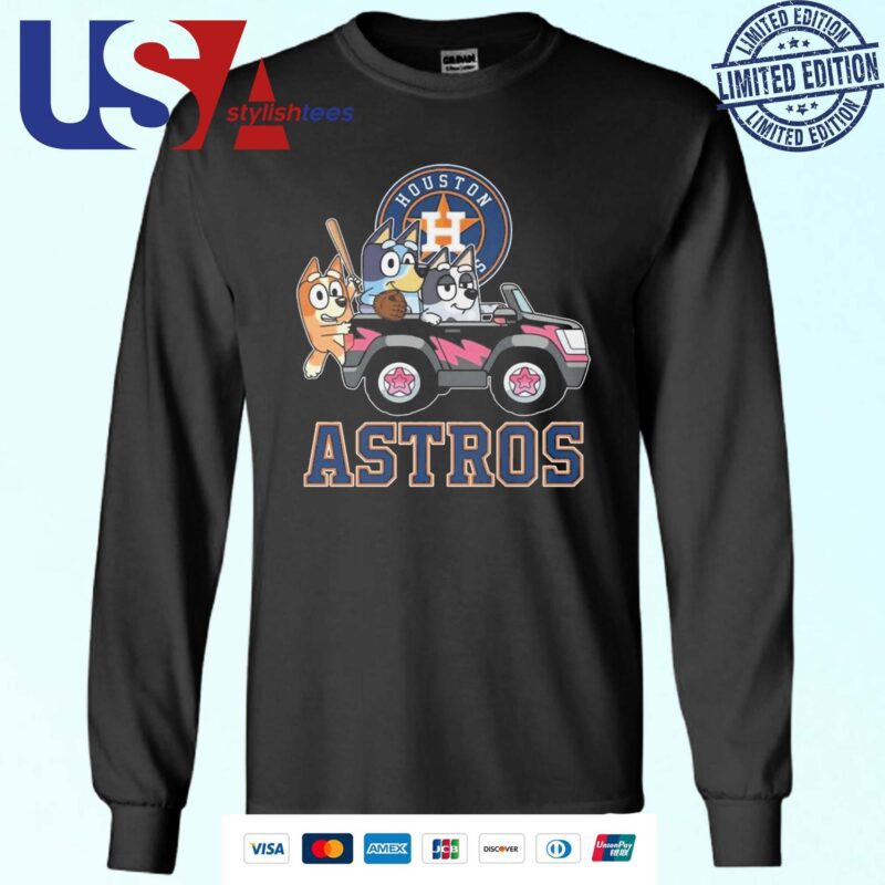 Houston Astros Baseball Fan Bluey Chilli Aunt Trixie Heeler 2024 Sweater
