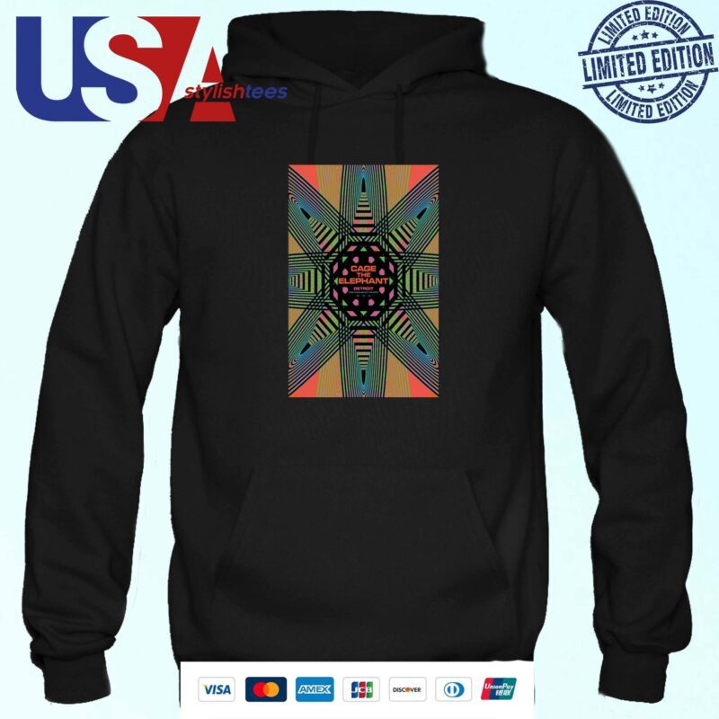 Official Cage The Elephant In Detroit, Mi On September 10 2024 Hoodie