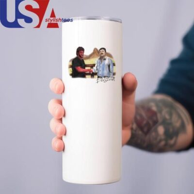 Nothing Personal Deal With The Devil El Chapo Vs Sean Penn Mug, Tumbler Tumbler 12oz White