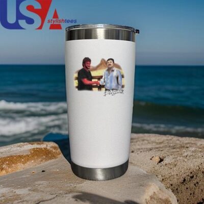 Nothing Personal Deal With The Devil El Chapo Vs Sean Penn Mug, Tumbler Tumbler 20oz White