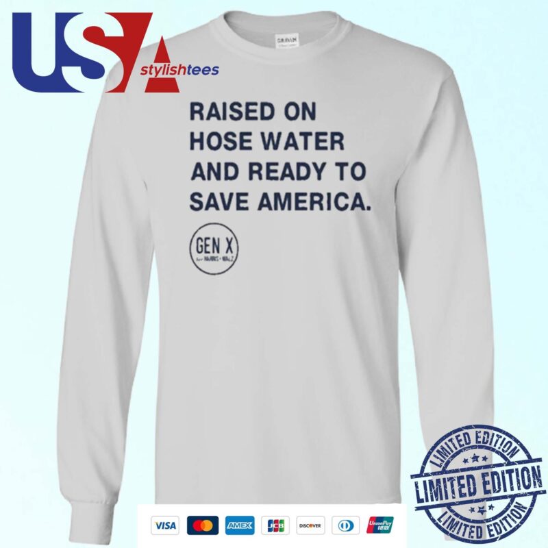 Raised On Hose Water And Ready To Save America Gen X Harris Walz Sweater