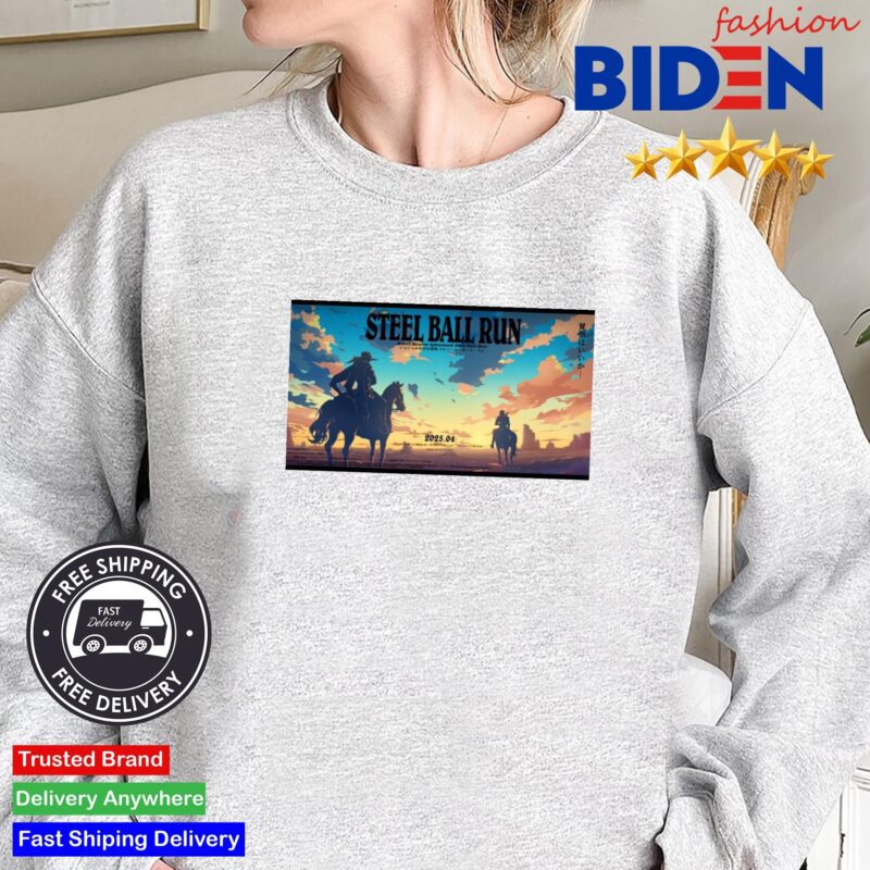 Steel Ball Run Anime Confirmed April 2025 Shirt Sweater
