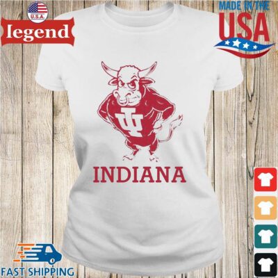 Vintage Indiana University Hoosiers Bison Mascot Ladies trang-min