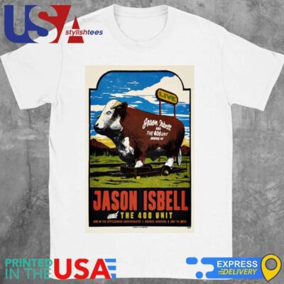 Official Jason Isbell And The 400 Unit KettleHouse Amphitheater Montana Jul 14 2024 T-Shirt