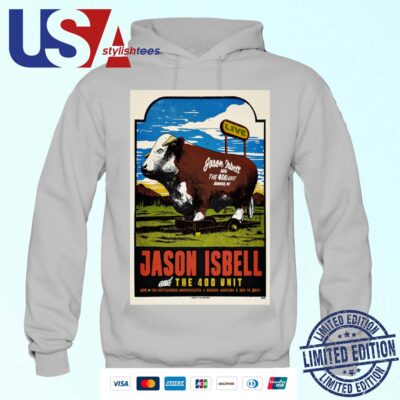 Official Jason Isbell And The 400 Unit KettleHouse Amphitheater Montana Jul 14 2024 Hoodie
