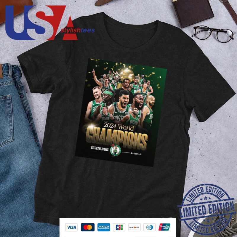 The Celtics NBA 2024 World Champions Poster Shirt