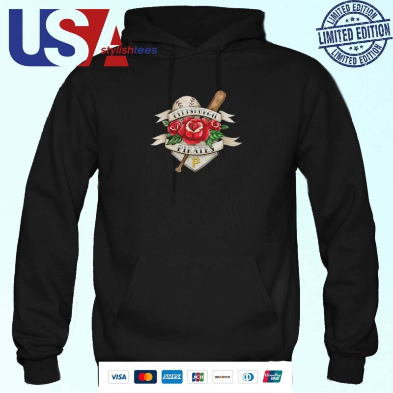 Pittsburgh Pirates Tattoo Rose 2024 Hoodie